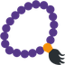 念珠 表情符号在 Twitter 上的外观。