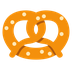 Como o emoji do Pretzel é exibido no Twitter.