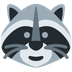 How Raccoon emoji looks on Twitter.