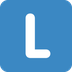 How Regional Indicator Symbol Letter L emoji looks on Twitter.