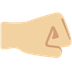 How Right-Facing Fist: Medium-Light Skin Tone emoji looks on Twitter.