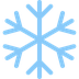 How Snowflake emoji looks on Twitter.