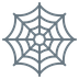 蜘蛛网 表情符号在 Twitter 上的外观。