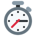 How Stopwatch emoji looks on Twitter.