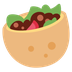 How Stuffed Flatbread emoji looks on Twitter.