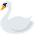 Wie Schwan Emoji auf Twitter aussieht.