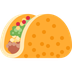 Cómo se ve el emoji Taco en Twitter.