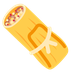 Wie Tamale Emoji auf Twitter aussieht.