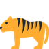 Como o emoji do Tigre é exibido no Twitter.