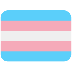 Wie Transgender-Flagge Emoji auf Twitter aussieht.