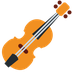 Cómo se ve el emoji Violín en Twitter.