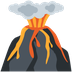 How Volcano emoji looks on Twitter.