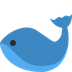 How Whale emoji looks on Twitter.