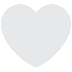 Cómo se ve el emoji Corazón blanco en Twitter.