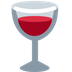 How Wine Glass emoji looks on Twitter.