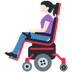 How Woman in Motorized Wheelchair: Light Skin Tone emoji looks on Twitter.