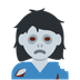 Como o emoji do Mulher zumbi é exibido no Twitter.