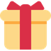 How Wrapped Gift emoji looks on Twitter.