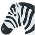 Zebra emojisi Twitter üzerinde nasıl görünüyor.