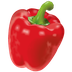 Hvordan Paprika emoji ser ut på Whatsapp.