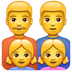 Como o emoji do Família: homem, homem, menina e menina é exibido no Whatsapp.