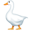 Bagaimana Goose emoji terlihat di Whatsapp.