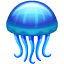 Bagaimana Jellyfish emoji terlihat di Whatsapp.