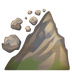 Jak wygląda emoji Osuwisko w Whatsapp.