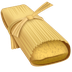 Hoe Tamale emoji eruit ziet op Whatsapp.