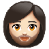 Como o emoji do Mulher: pele clara e barba é exibido no Whatsapp.