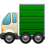 How Articulated Lorry emoji looks on Apple.