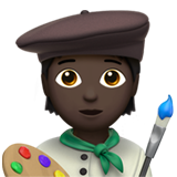 Bagaimana Seniman: warna kulit gelap emoji terlihat di Apple.