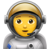 Hur Astronaut emoji ser ut på Apple.