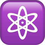 How Atom Symbol emoji looks on Apple.