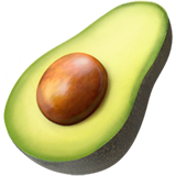 How Avocado emoji looks on Apple.