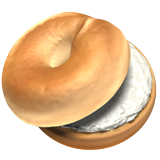 A quoi ressemblent les emoji Bagel sur Apple.