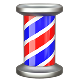 How Barber Pole emoji looks on Apple.