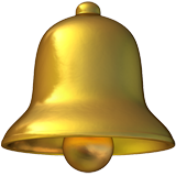 How Bell emoji looks on Apple.