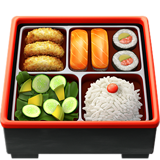 How Bento Box emoji looks on Apple.