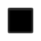 How Black Medium-Small Square emoji looks on Apple.