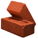 How Brick emoji looks on Apple.