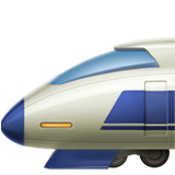 How Bullet Train emoji looks on Apple.