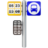 How Bus Stop emoji looks on Apple.