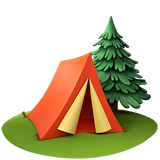 How Camping emoji looks on Apple.