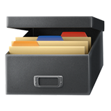 How Card File Box emoji looks on Apple.