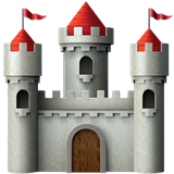 How Castle emoji looks on Apple.