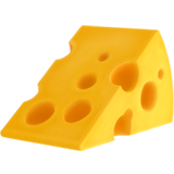 How Cheese Wedge emoji looks on Apple.