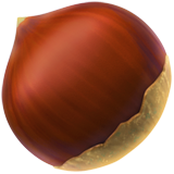 How Chestnut emoji looks on Apple.