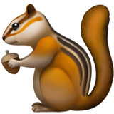 How Chipmunk emoji looks on Apple.