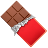 How Chocolate Bar emoji looks on Apple.